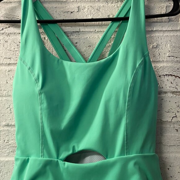Mint Green Athletic Skort Romper – Cute & Comfy Activewear Medium - Picture 2 of 15